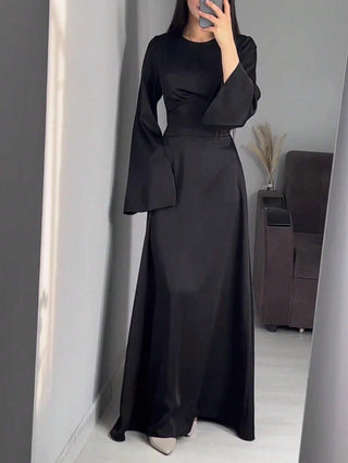 Long Round Neck Dress