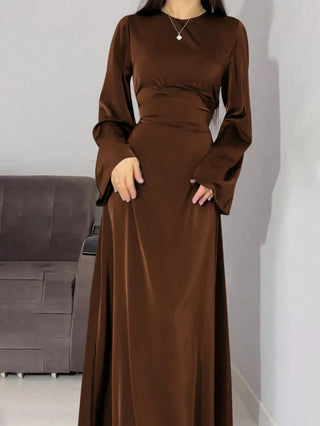 Long Round Neck Dress