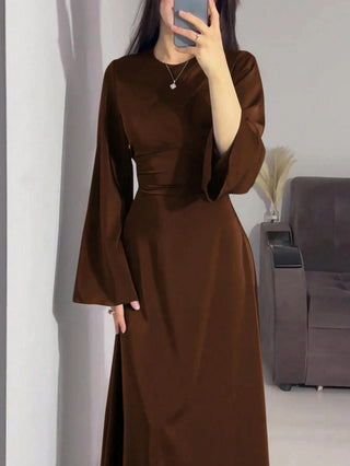 Long Round Neck Dress