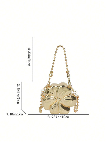 New Flower Pattern Women Handbag With Chain Strap