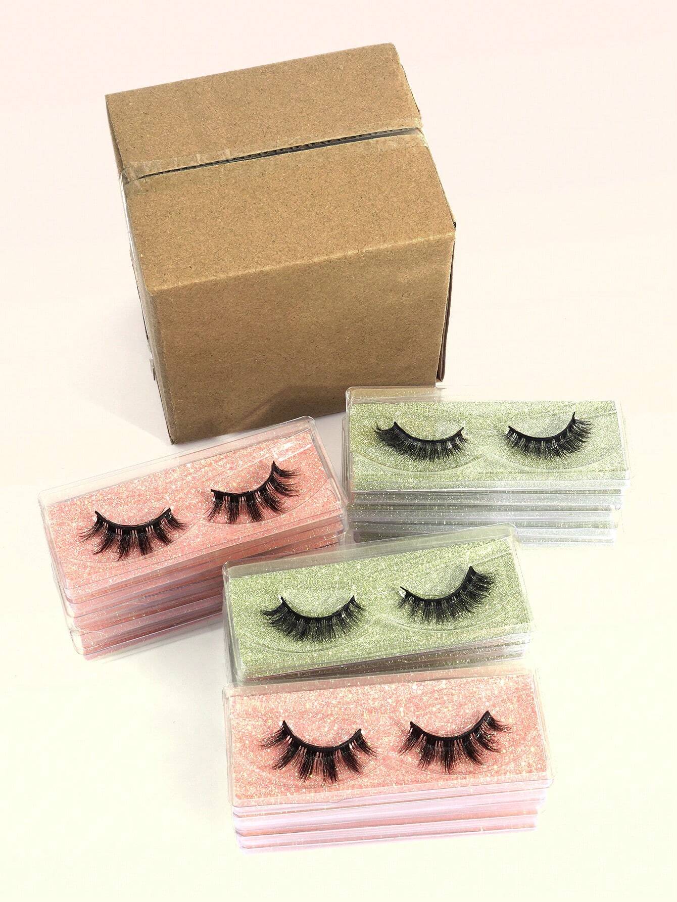 20Pairs Of Natural Cross Full Mixed Style False Eyelashes
