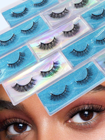 20Pairs Of Natural Cross Full Mixed Style False Eyelashes