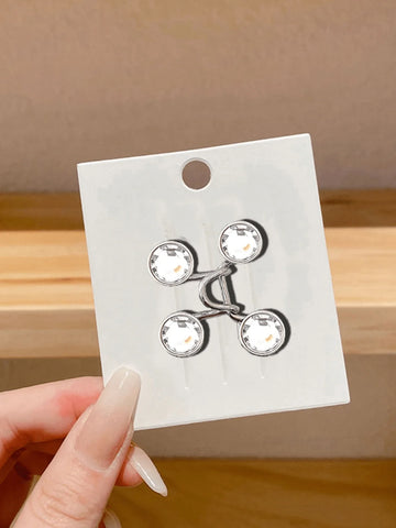 1Pc Invisible Adjustable Waist Reduction Buckle Pin (Without Cardboard)