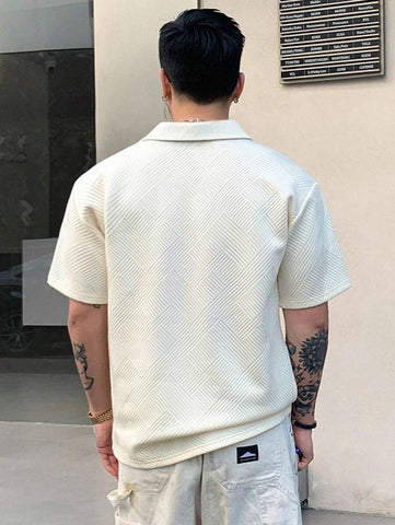 Stylish Solid Color Printed Label Adhesive Summer Short Sleeve T-Shirt