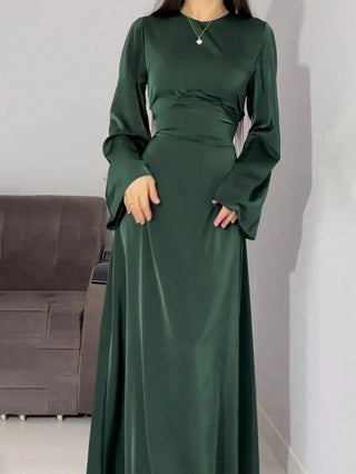 Long Round Neck Dress