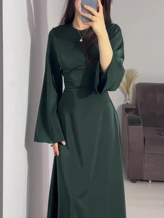 Long Round Neck Dress