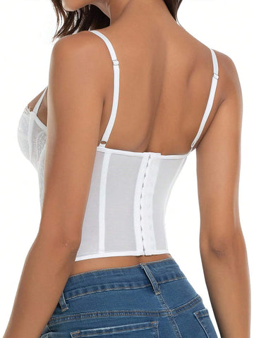 1pc Lace Bustier Corset Tops