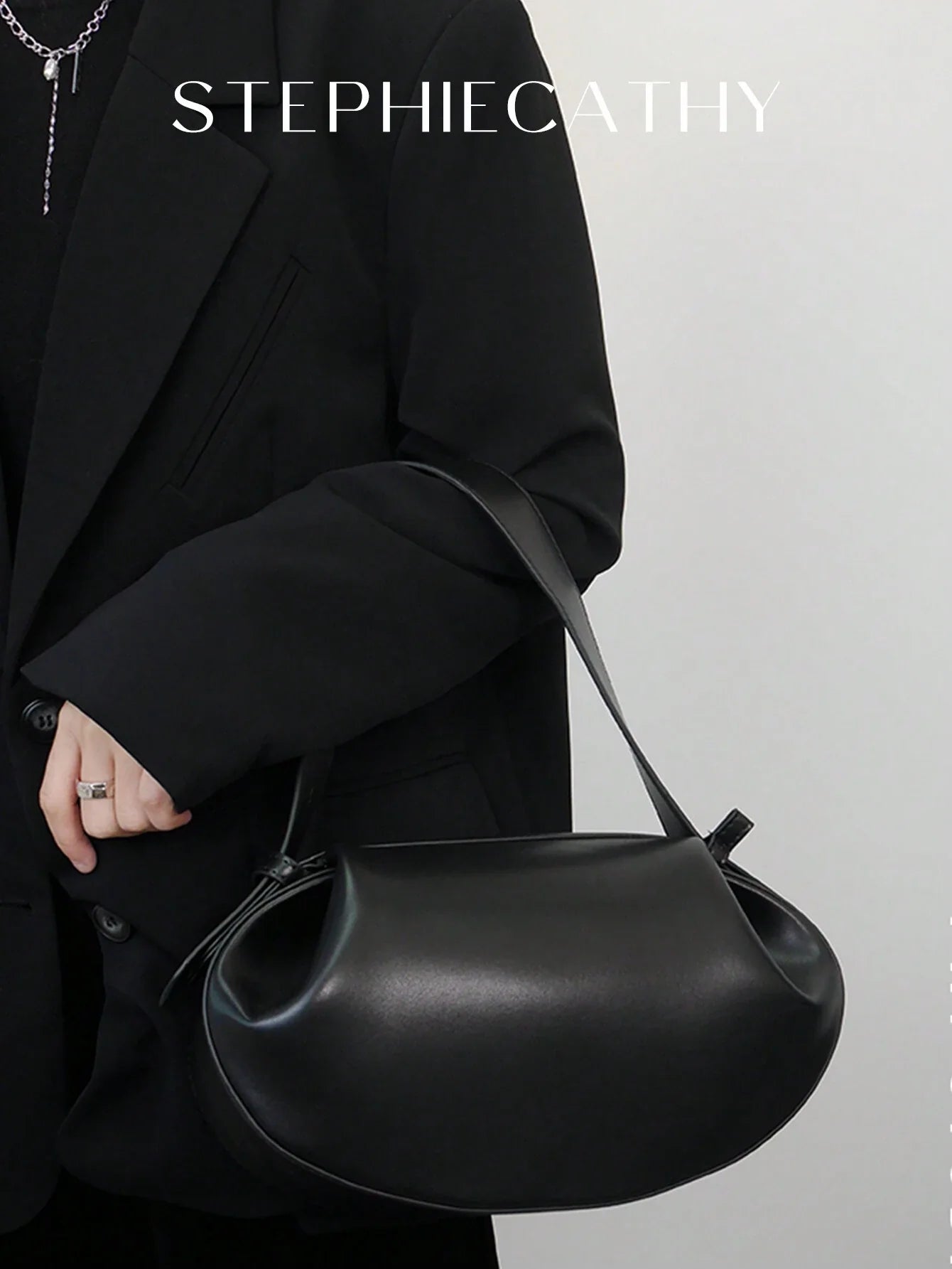 STEPHIECATHY CEZIRA Medium Novelty Bag Ruched Detail
