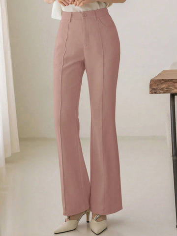 DAZY Business Casual Solid Color Women Suit Pants