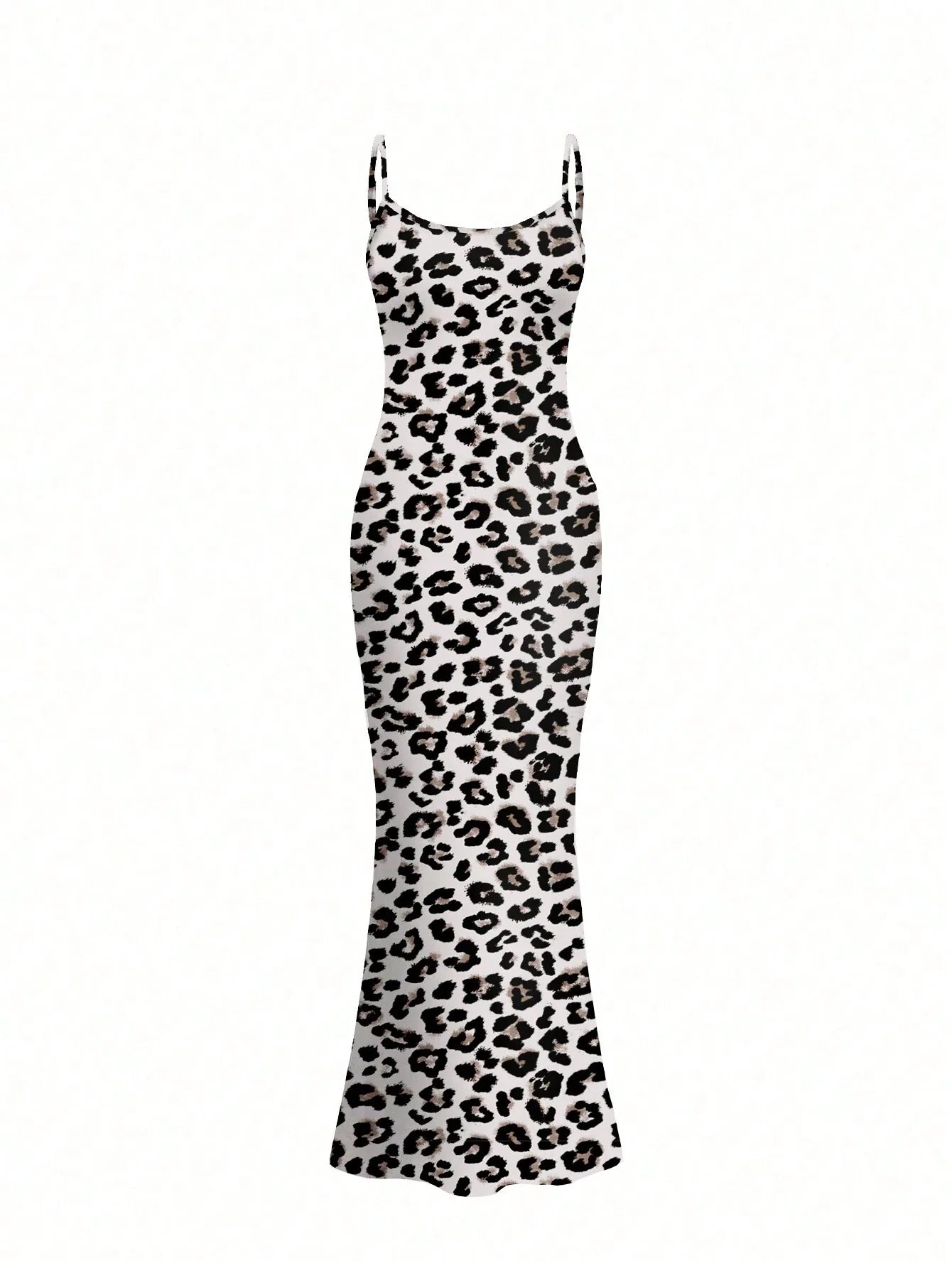 SXY Women's Tight-Fitting Bodycon Scoop Neck Dress With Thin Shoulder Straps