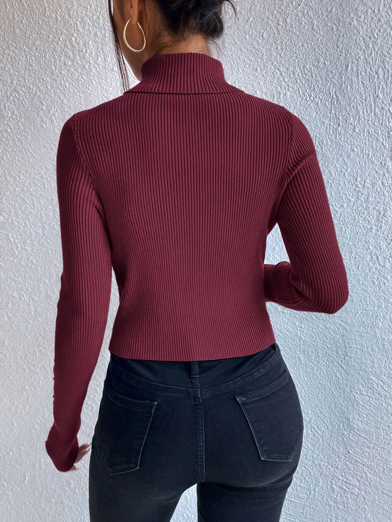 Privé Turtleneck Button Detail Sweater