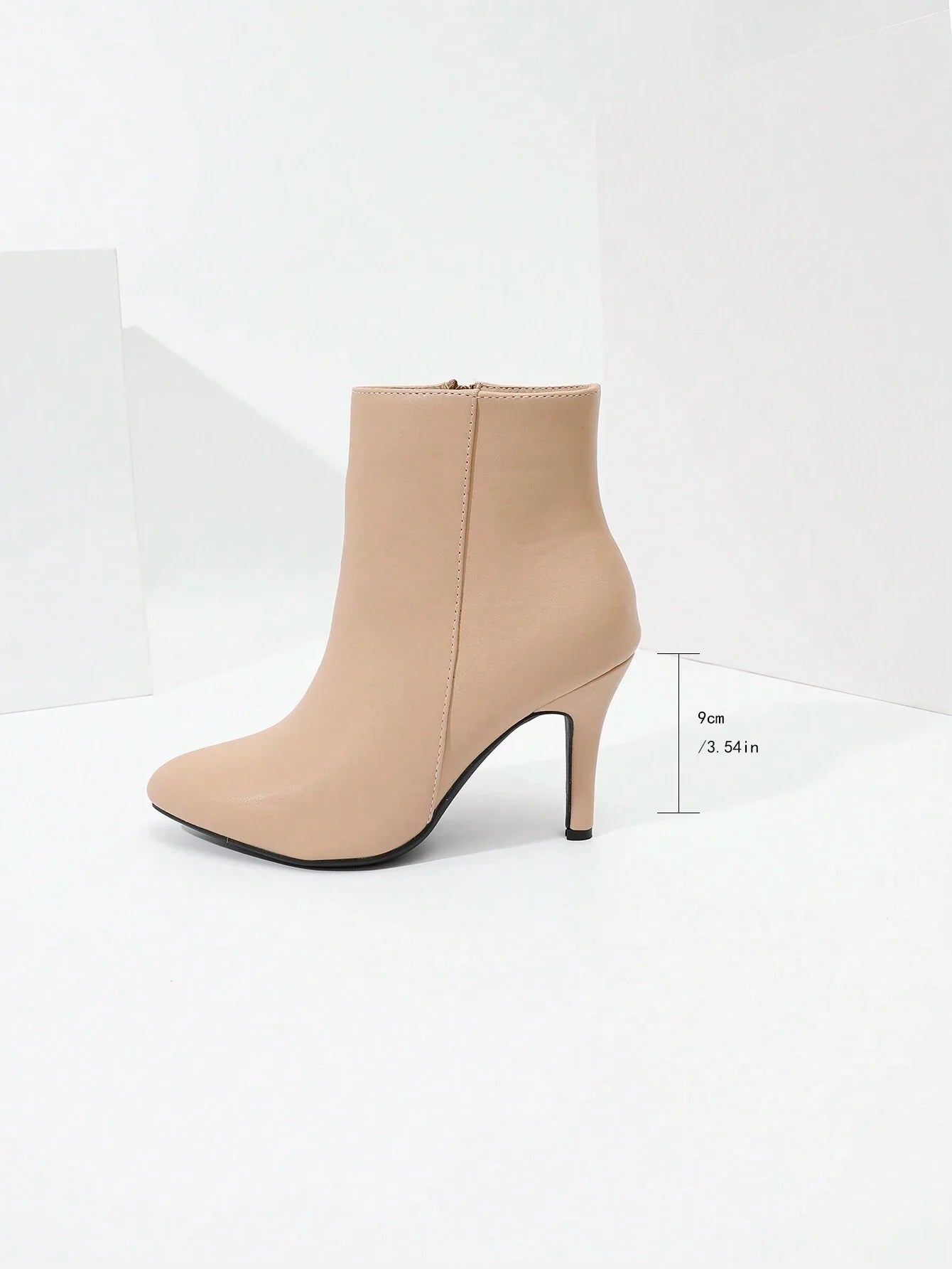 Timesize Women's Shiny Gold Pointed Toe Chunky Heel Hollow Out Ankle Strap Shoes