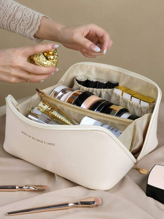 Pu Leather Cosmetic Bag Women's Makeup Bag