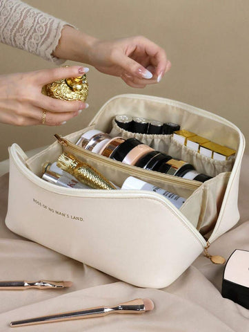 Pu Leather Cosmetic Bag Women's Makeup Bag