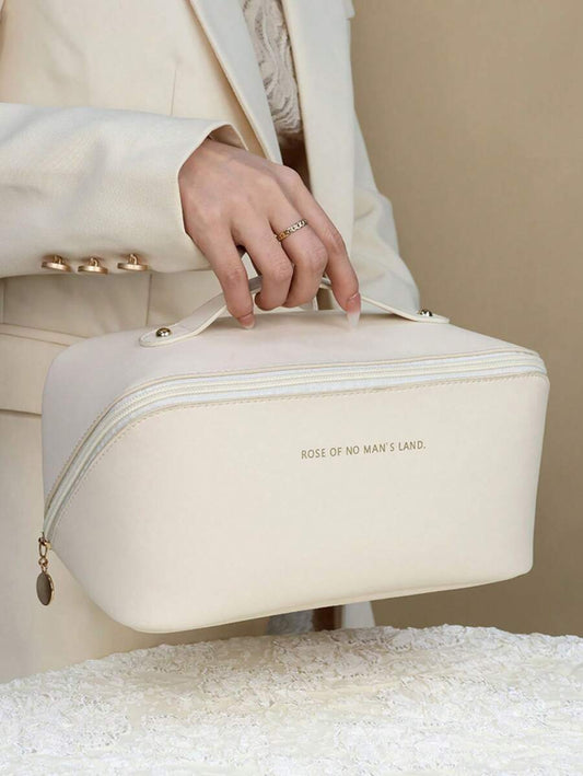 Pu Leather Cosmetic Bag Women's Makeup Bag