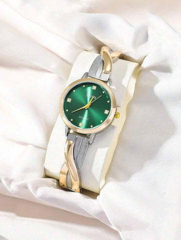 DISU A Gold Stainless Steel Strap Ladies Watch