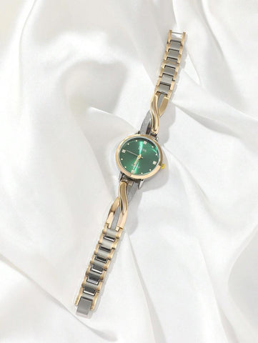 DISU A Gold Stainless Steel Strap Ladies Watch