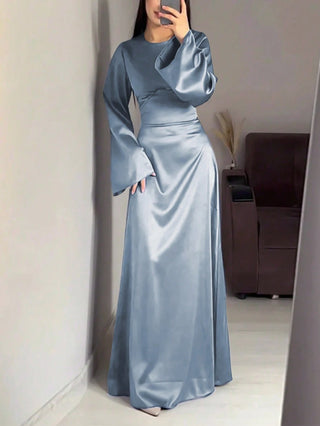 Long Round Neck Dress