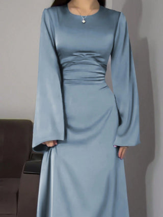 Long Round Neck Dress