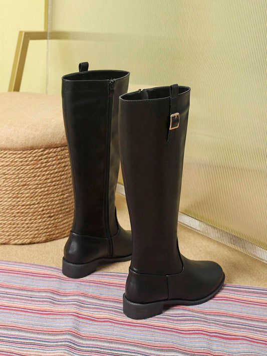 Women Fashion Black Tall Boots