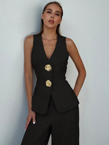 Aloruh Women Autumn/Winter New Business 2 Pieces Set
