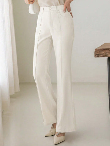 DAZY Business Casual Solid Color Women Suit Pants