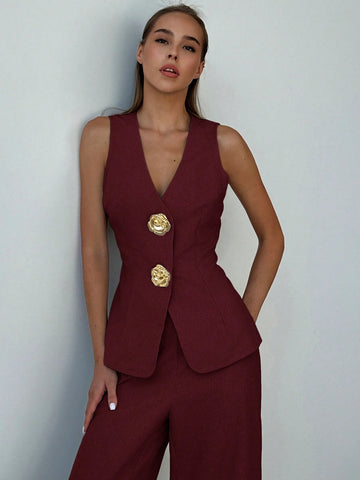 Aloruh Women Autumn/Winter New Business 2 Pieces Set