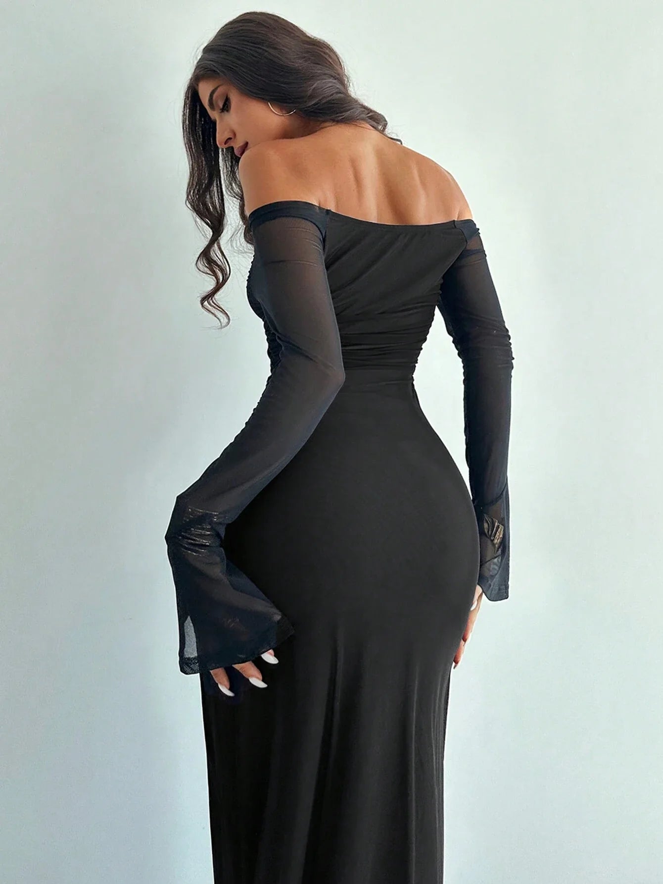 Firerie Women's Elegant Sexy Ombre Mesh Camisole Formal Party Dress