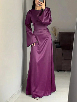 Long Round Neck Dress