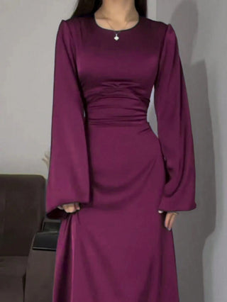 Long Round Neck Dress
