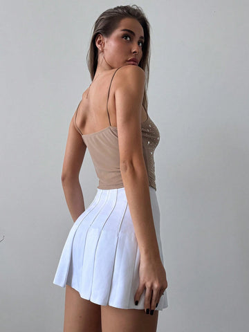 Elegant & Sexy Sequin Low-Cut Spaghetti Strap Party Top