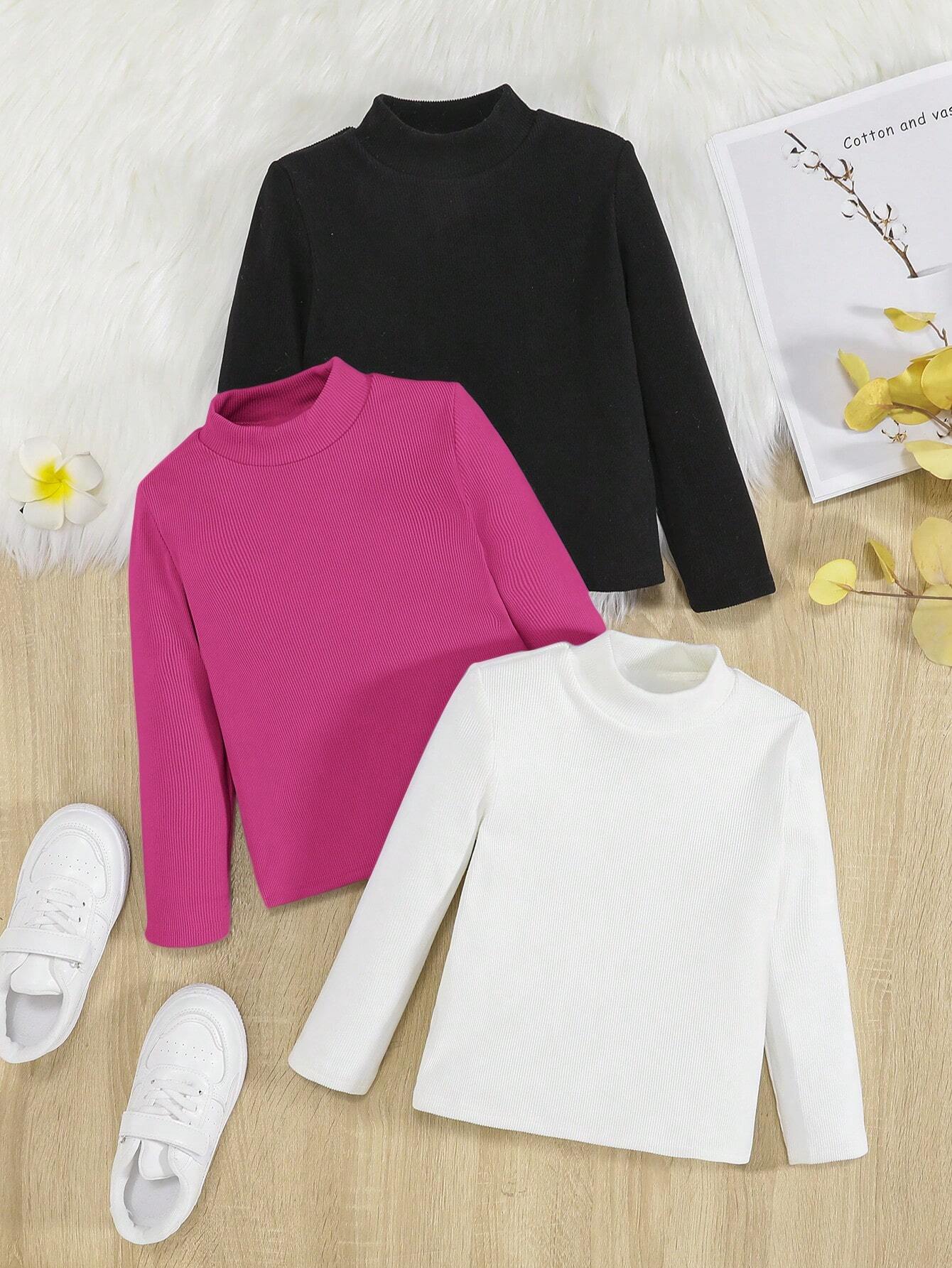 Young Girl 3pcs Mock Neck Tee