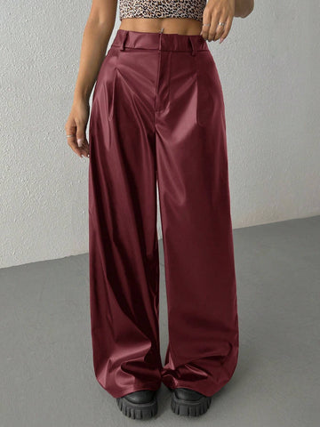 EZwear Solid Wide Comfy Leg Pants