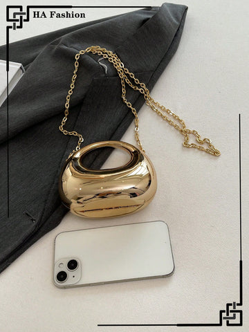 Acrylic Crescent Moon Box Shaped Handbag