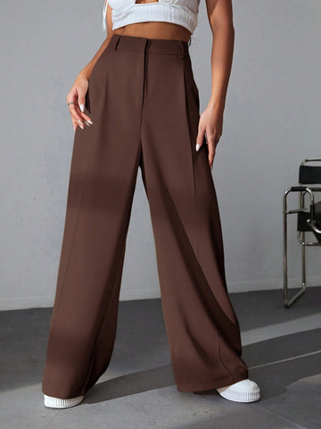 EZwear Solid Wide Comfy Leg Pants