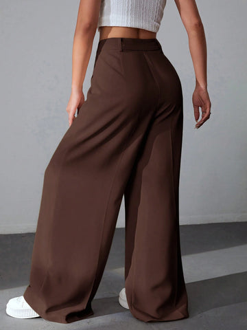 EZwear Solid Wide Comfy Leg Pants