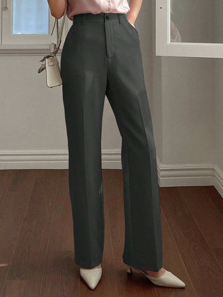 Plain Press Crease Regular Fit Pants