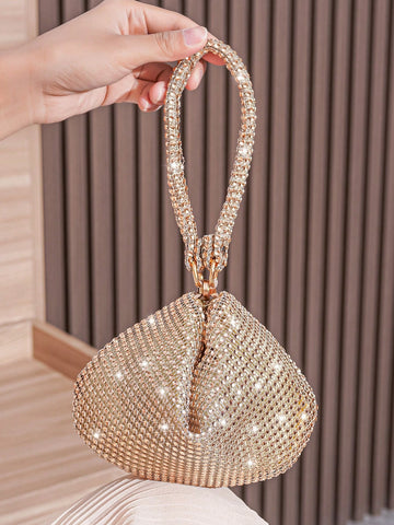 Mini Rhinestone Handbag Clutch, Elegant Party Bag