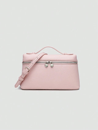 Litchi Textured PU Square Crossbody Bag