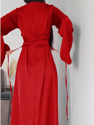 Long Round Neck Dress