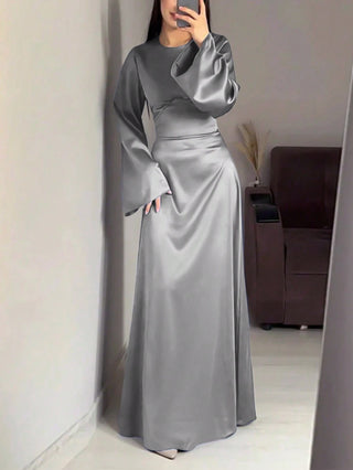 Long Round Neck Dress