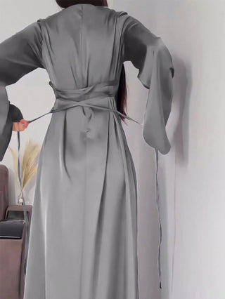 Long Round Neck Dress