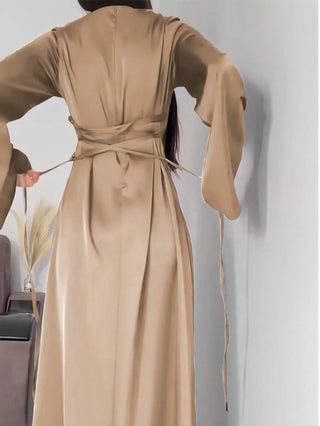 Long Round Neck Dress