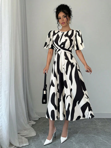 Twist Knot Strap Vacation Casual Dress