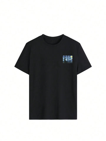 Women's Summer Personalized Letter Printed Pattern Round Neck T-Shirt