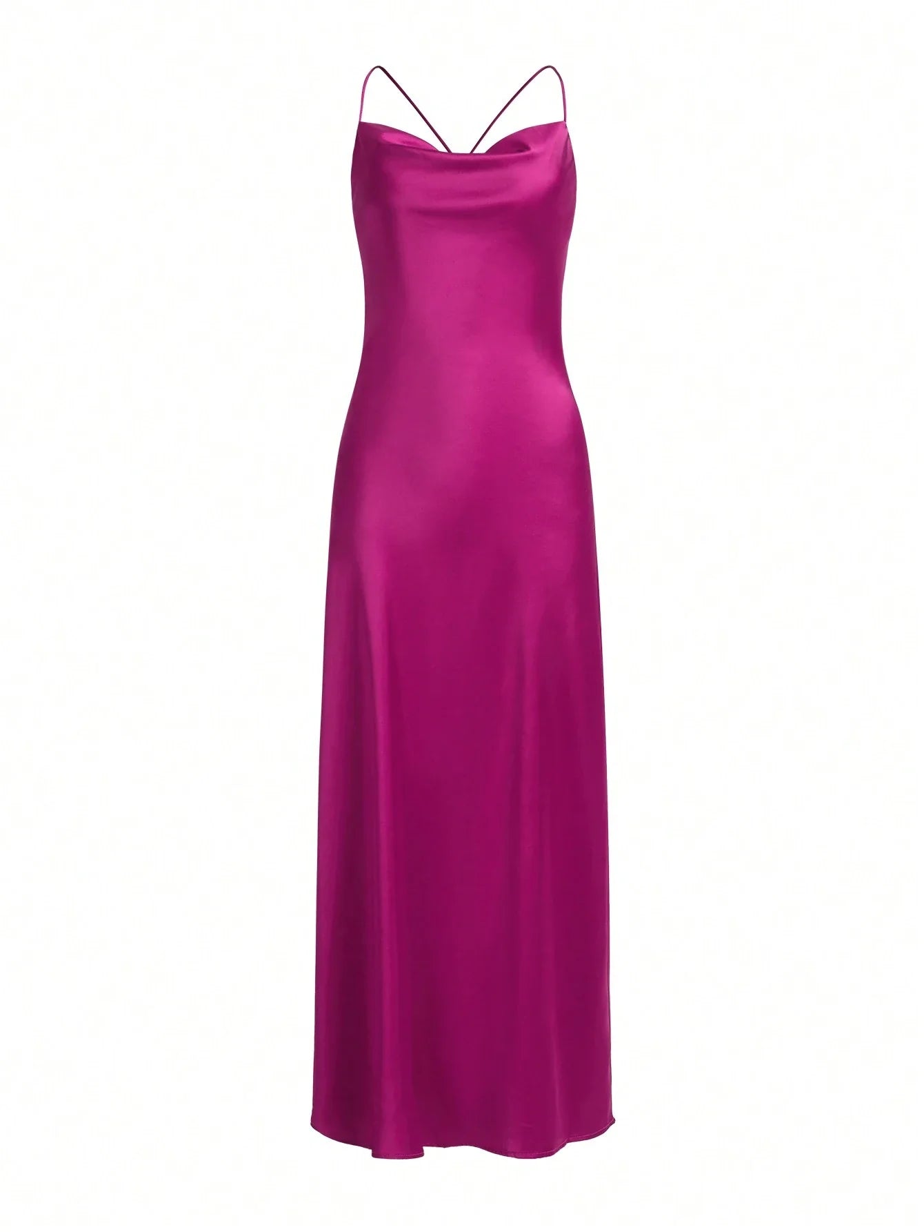 Aveloria Solid Tie Backless Cami Dress