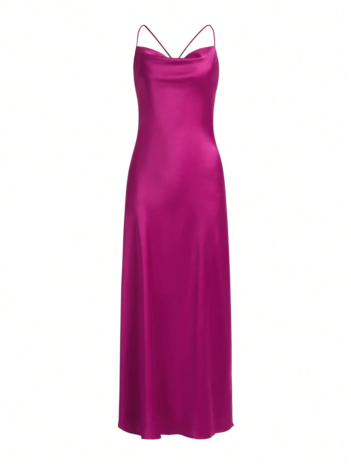 Aveloria Solid Tie Backless Cami Dress