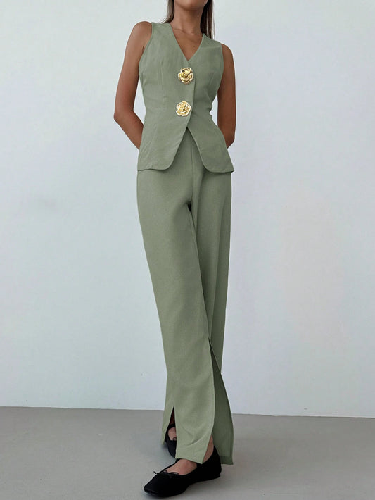 Aloruh Women Autumn/Winter New Business 2 Pieces Set