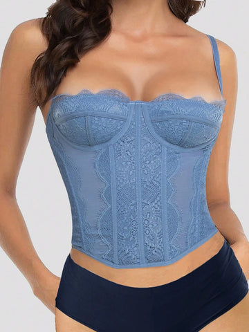 1pc Lace Bustier Corset Tops