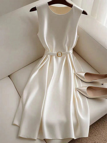 Clasi Women Short Solid Color Dress